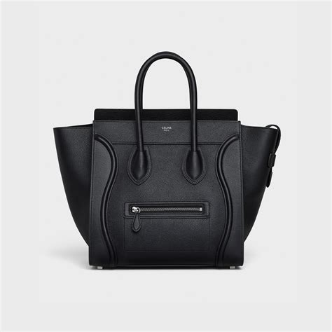 celine black mini luggage bag|Celine Drummed Leather Mini Luggage Bag Black – Bag Religion.